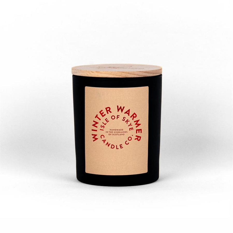 Winter Warmer Black Natural Wax Candle 9.5cm x 8cm x 8cm
