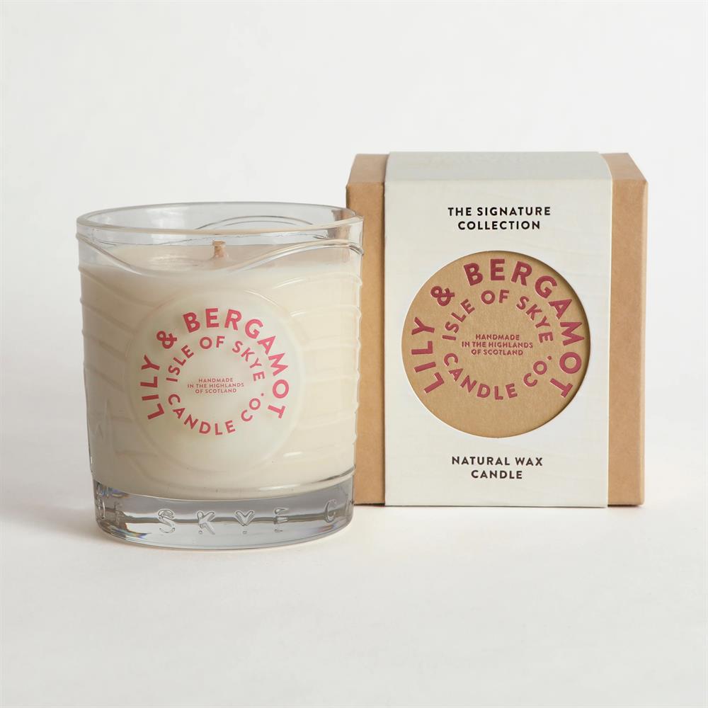 Lily & Bergamot Island Natural Wax Candle 9.1cm x 8.2cm x 8.2cm