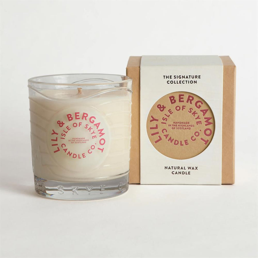 Lily & Bergamot Island Natural Wax Candle 9.1cm x 8.2cm x 8.2cm