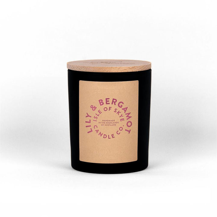 Lily & Bergamot Natural Wax Candle 9.5cm x 8cm x 8cm