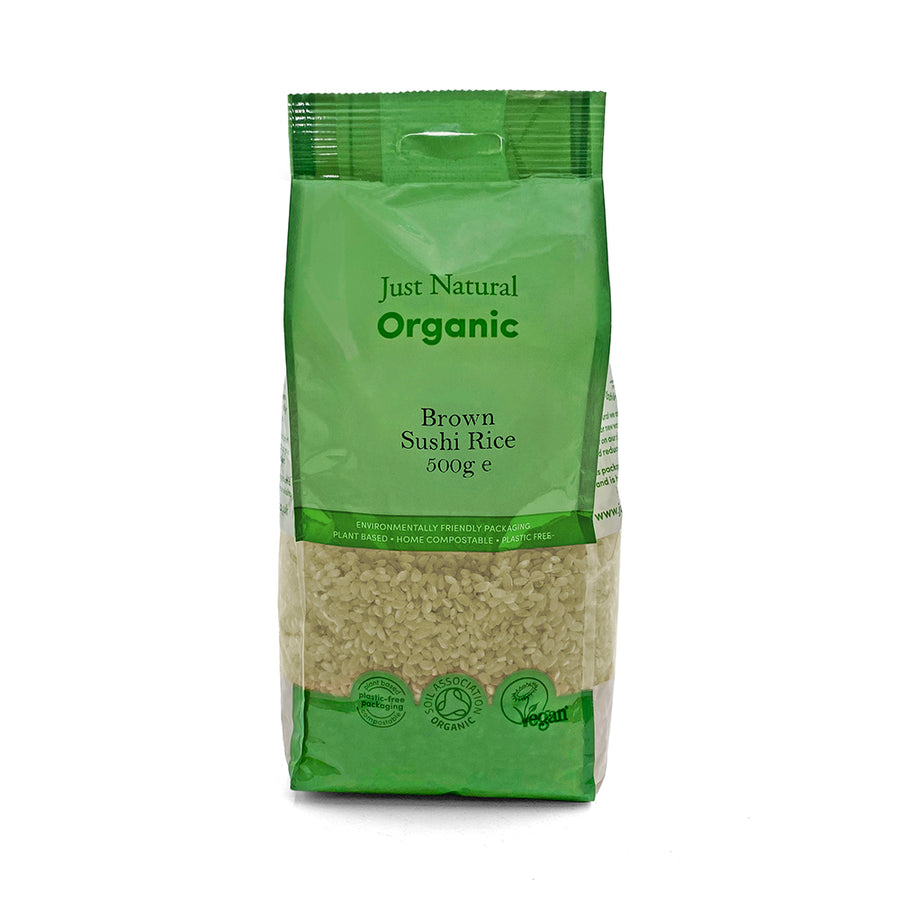 Organic Brown Sushi Rice 500g