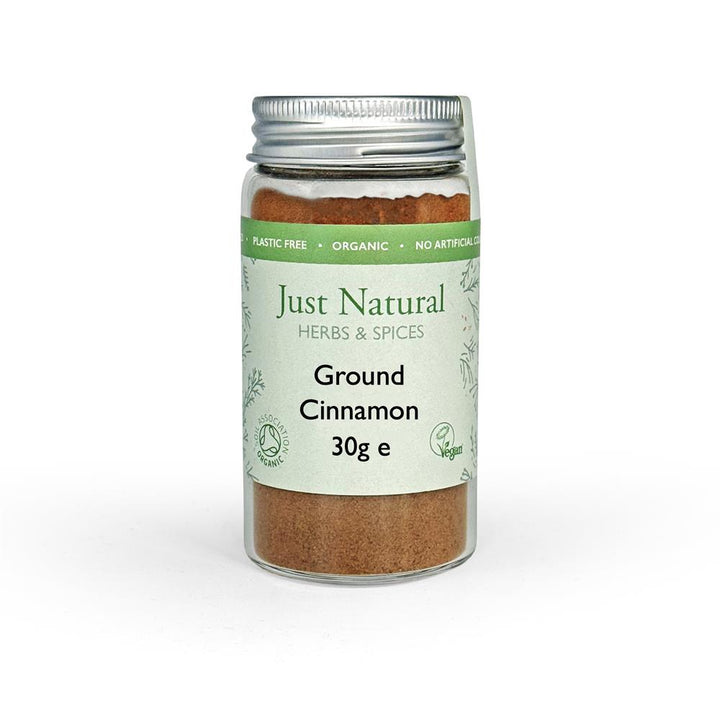 Organic Ground Ceylon Cinnamon (Glass Jar) 30g