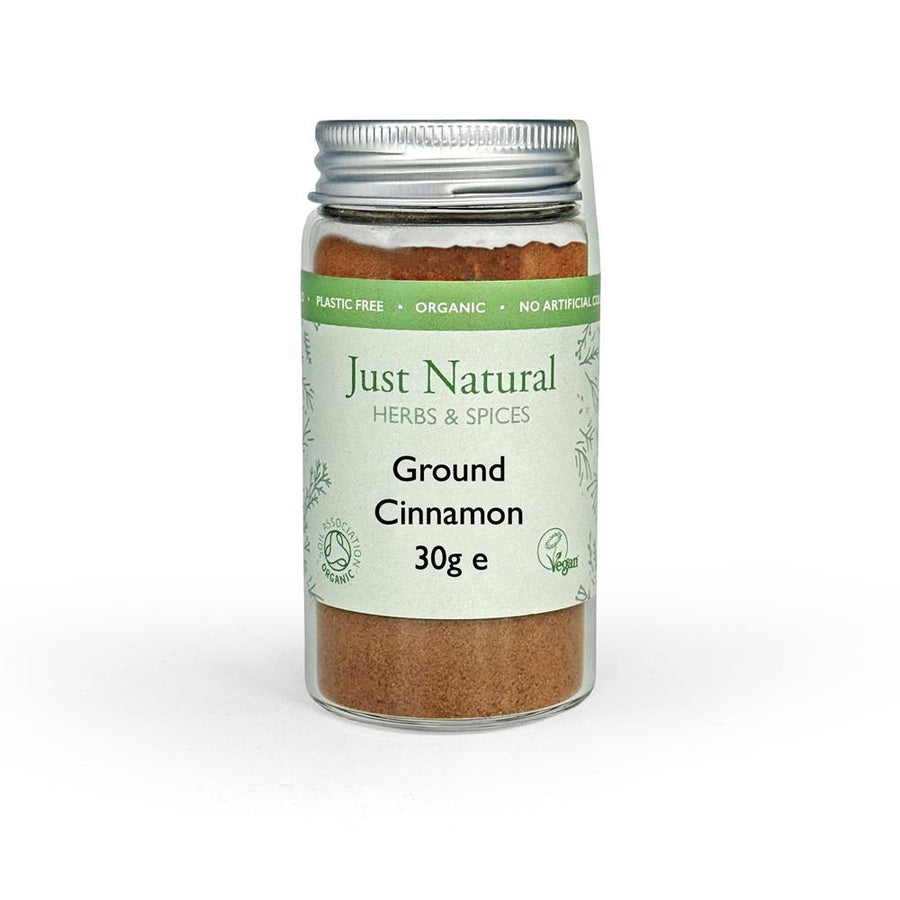 Organic Ground Ceylon Cinnamon (Glass Jar) 30g