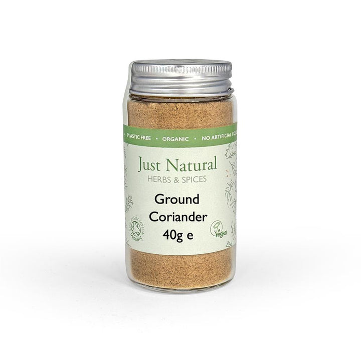 Organic Ground Coriander (Glass Jar) 40g