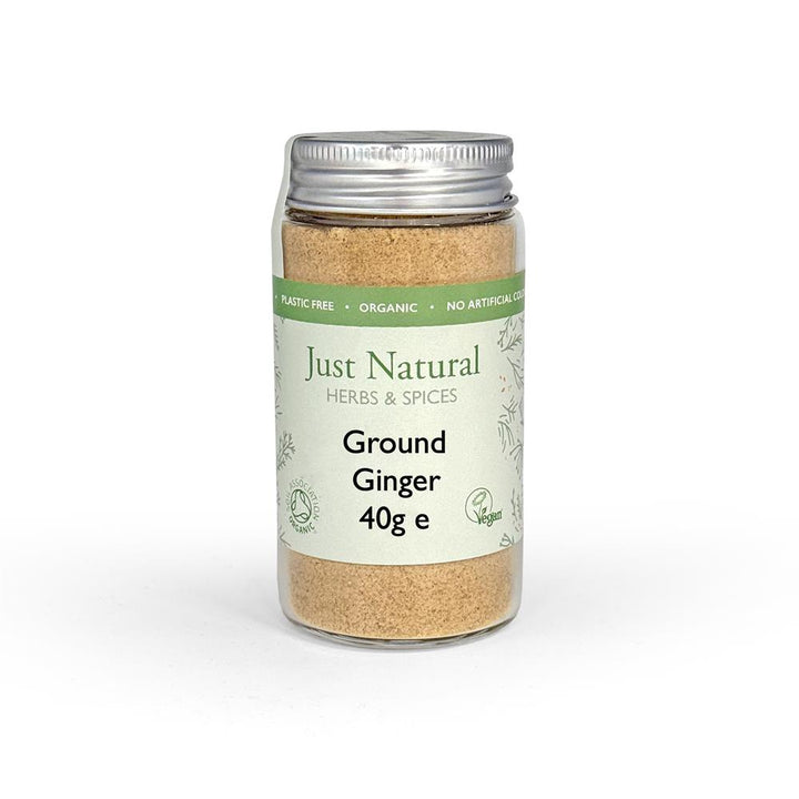 Organic Ground Ginger (Glass Jar) 40g