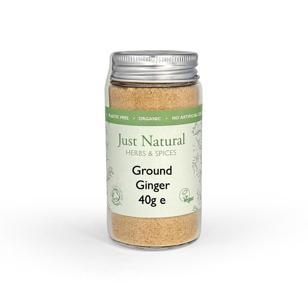Organic Ground Ginger (Glass Jar) 40g