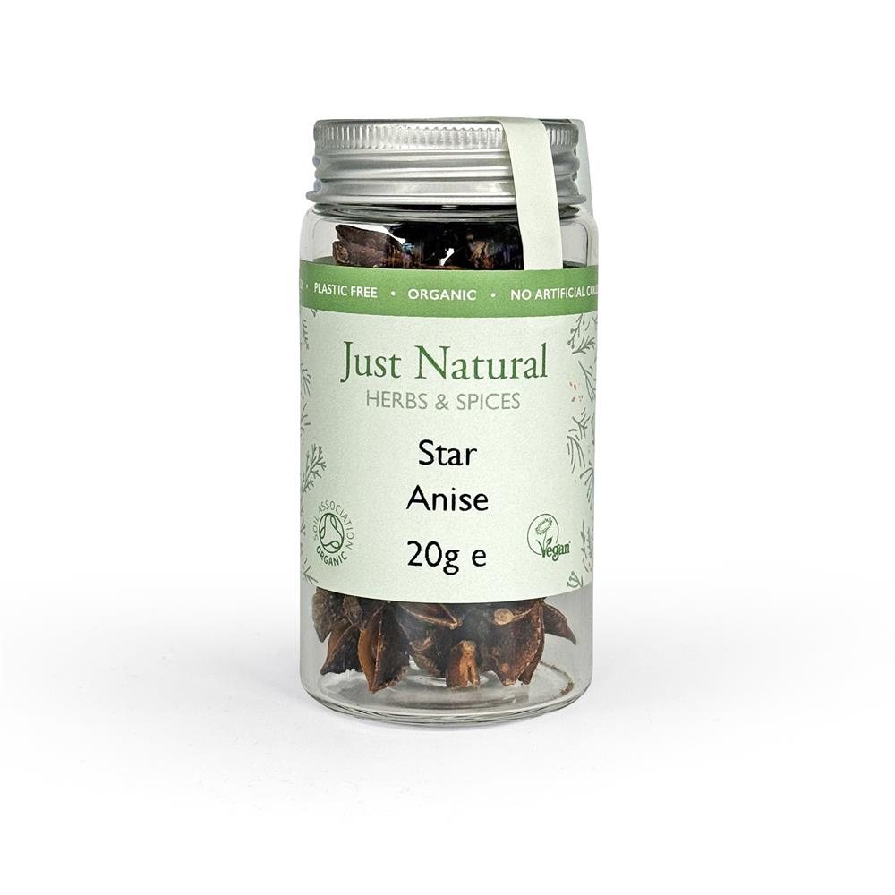 Organic Star Anise (Glass Jar) 20g
