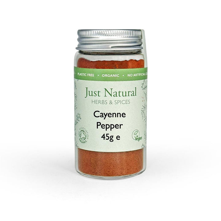 Organic Cayenne Pepper (Glass Jar) 45g