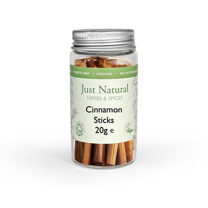 Organic Ceylon Cinnamon Sticks (Glass Jar) 20g