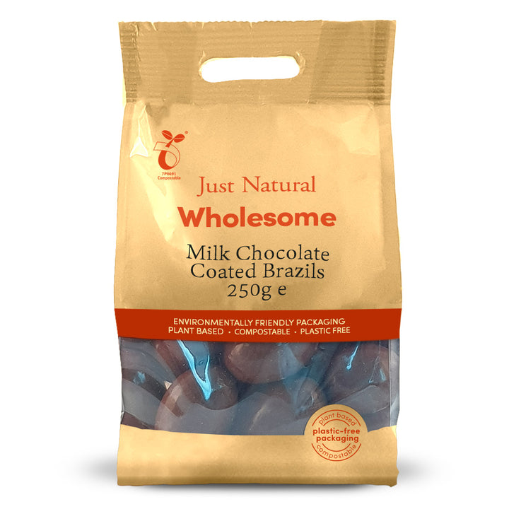 Milk Chocolate Coated Brazils 250g