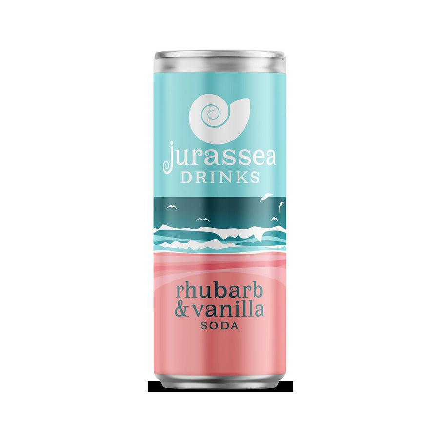 Jurassea Drinks Rhubarb & Vanilla Soda 250ml