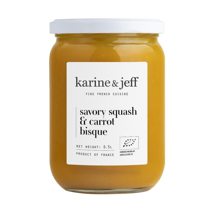 Karine & Jeff Organic Savory Squash & Carrot Bisque 500ml