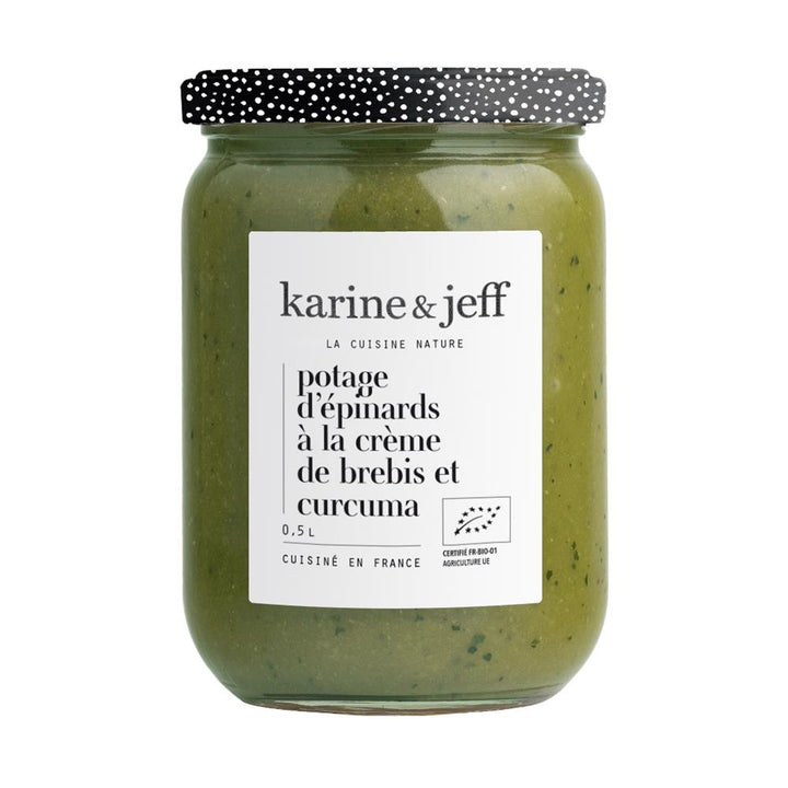 Karine & Jeff Organic Creamy Spinach Soup with Sheep's Milk 500ml