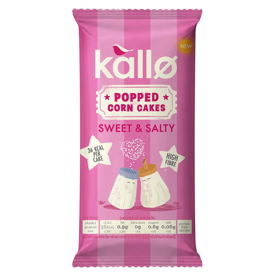 Kallo Sweet & Salty Popped Corn Cakes 125g