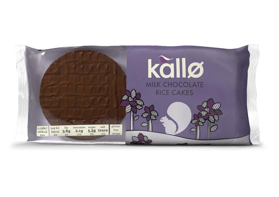 Kallo Milk Chocolate Rice Cakes 100g