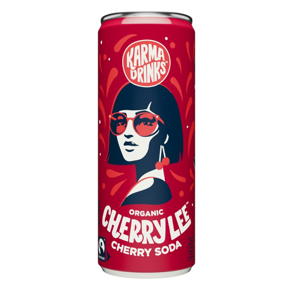 Cherry Lee Soda 250ml Can Organic Fairtrade