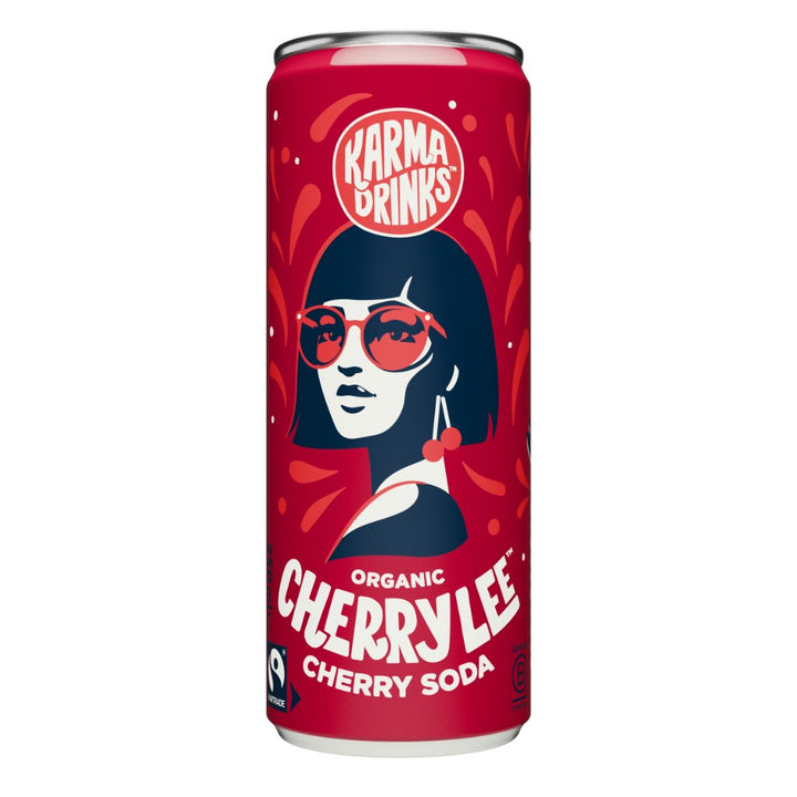 Cherry Lee Soda 250ml Can Organic Fairtrade