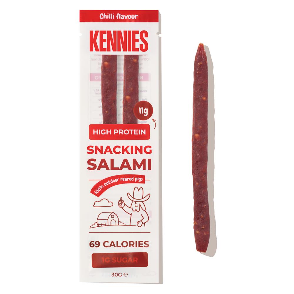 Kennies High Protein Salami Snack Gluten Free 30g