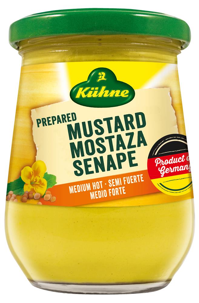 Kuhne Medium Hot Mustard 255g