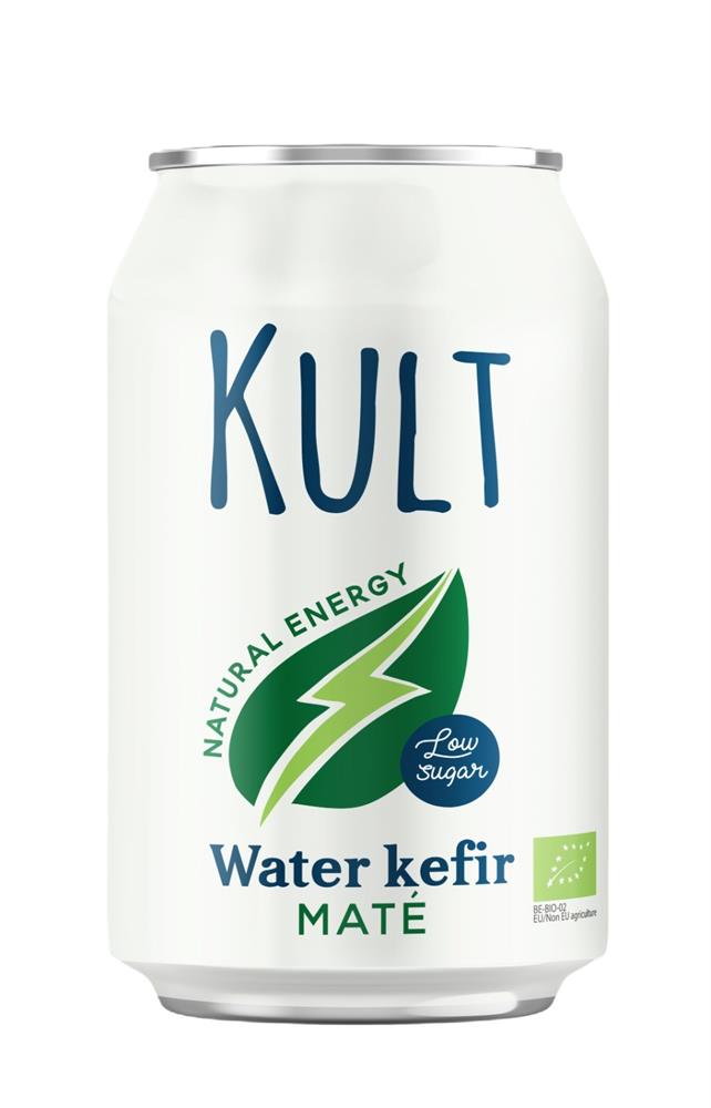 KULT Water Kefir Mate Organic 330ml Can