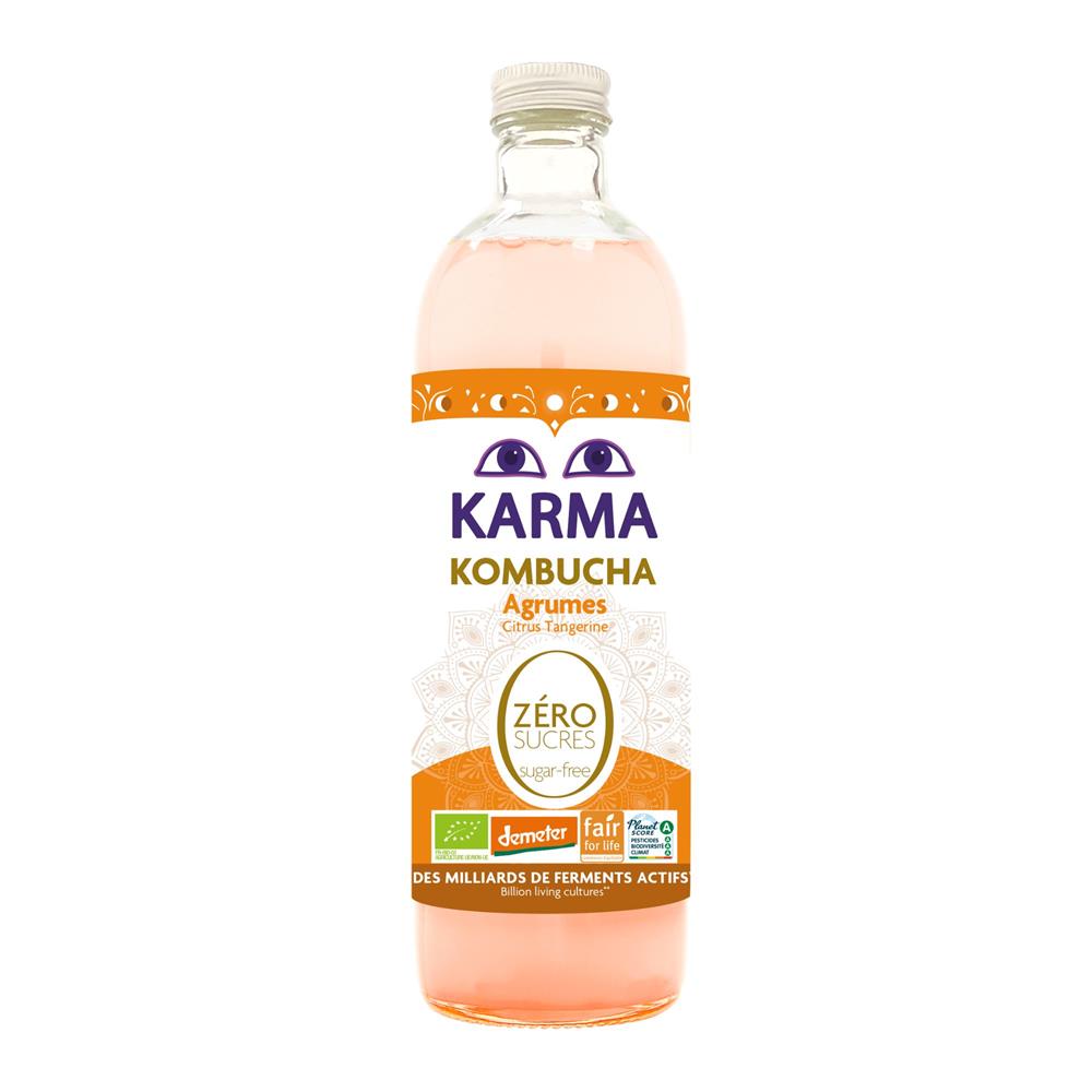 Karma Kombucha Zero Sugar Citrus Tangerine 750ml