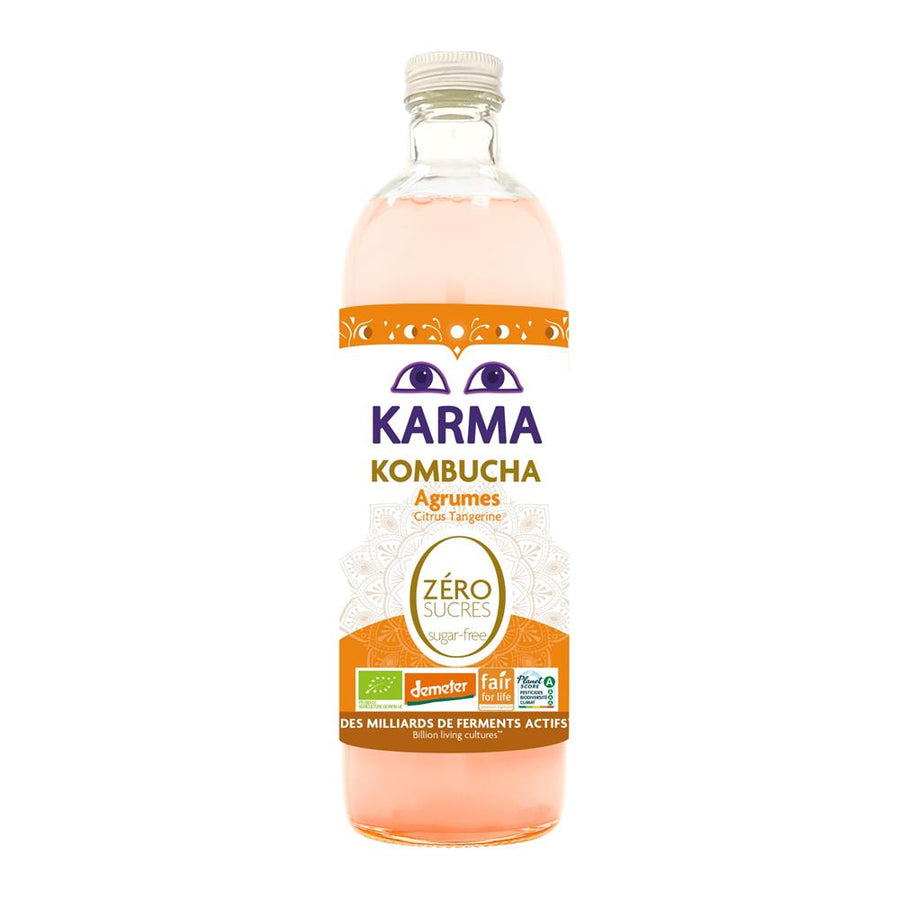 Karma Kombucha Zero Sugar Citrus Tangerine 750ml