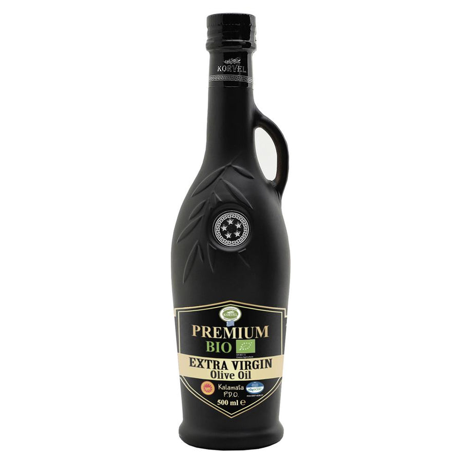 Korvel Greek BIO EVOO PDO Kalamata Amphora 500ml