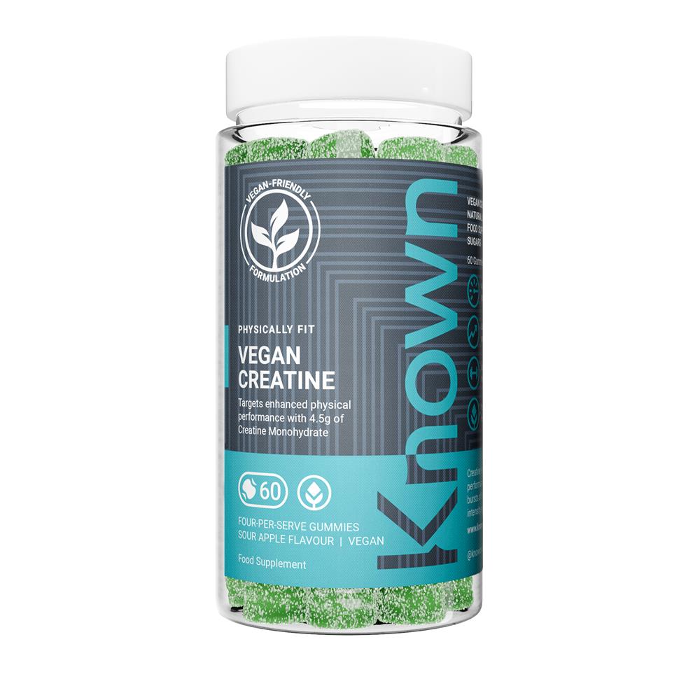 Known Nutrition Vegan Creatine Sour Apple (Ve) 60 x Gummies