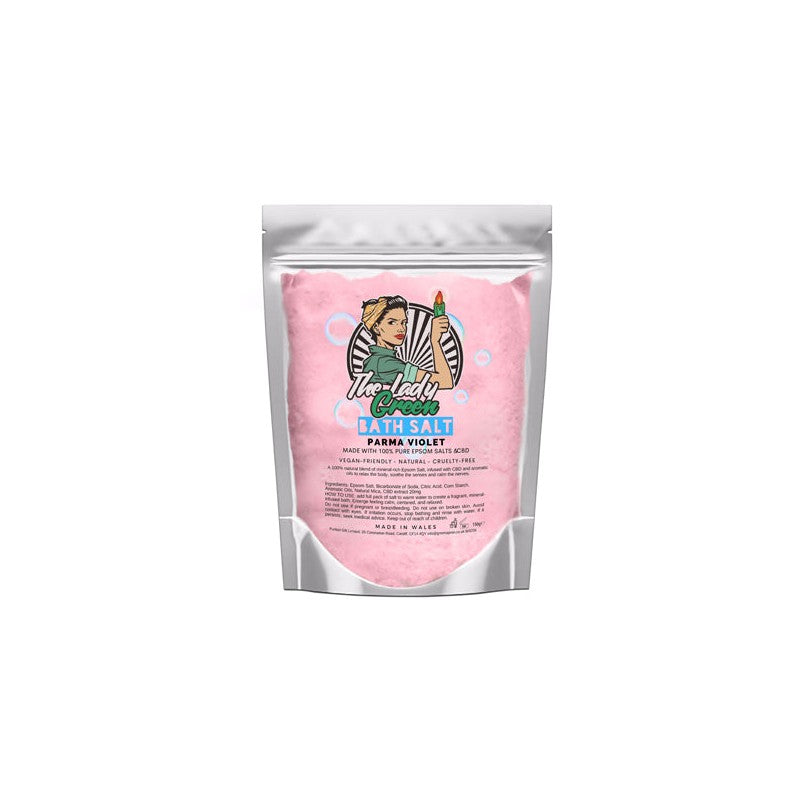 Lady Green 50mg CBD Parma Violet Bath Salts - 500g