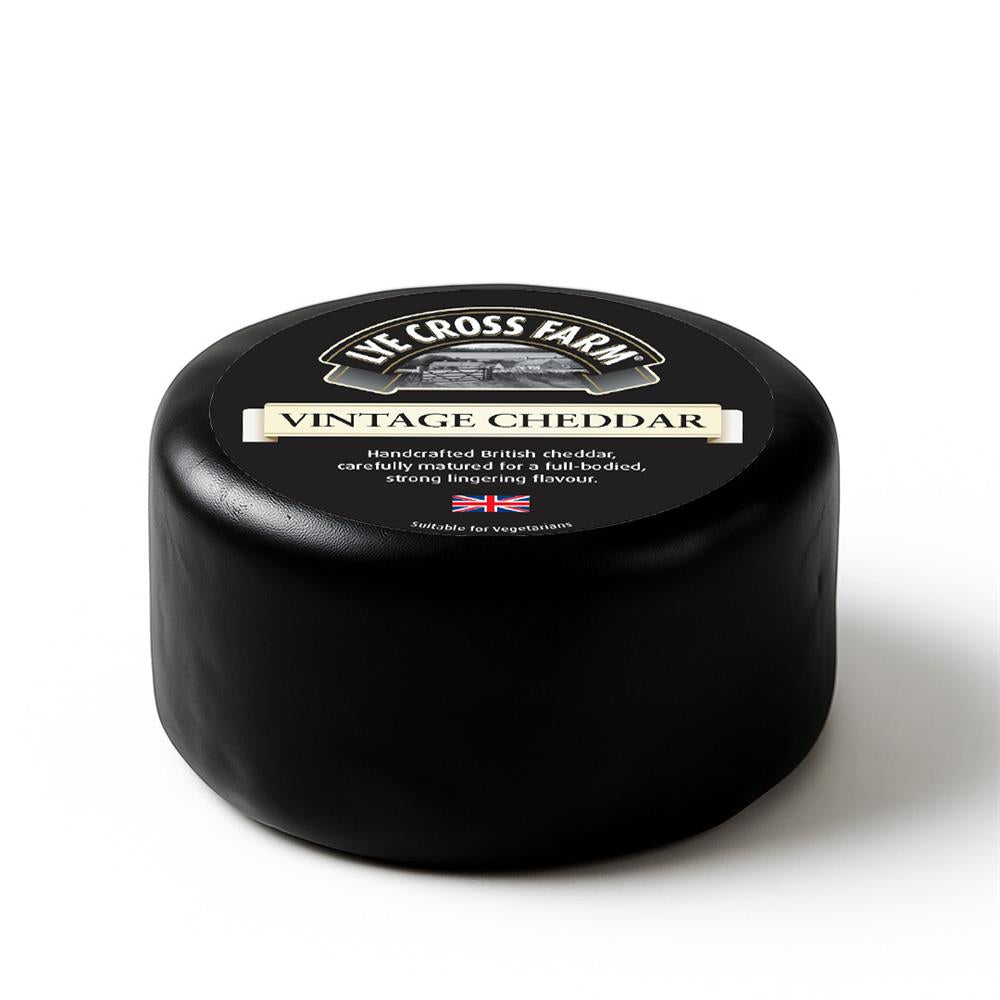 Lye Cross Farm Black Waxed Vintage Cheddar Truckle 250g