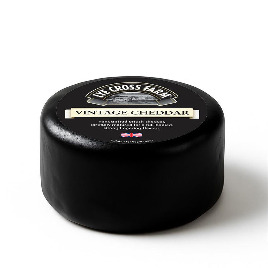 Lye Cross Farm Black Waxed Vintage Cheddar Truckle 250g