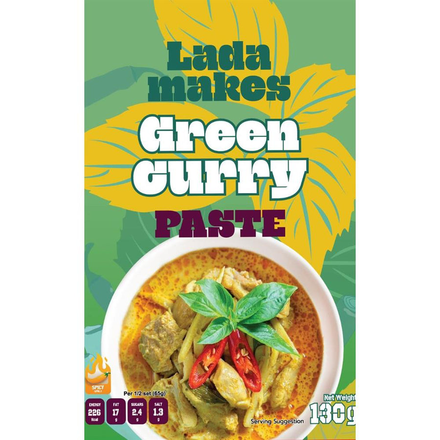 Lada Makes Green Curry Kit 130g
Halal Dairy Free Gluten Free
