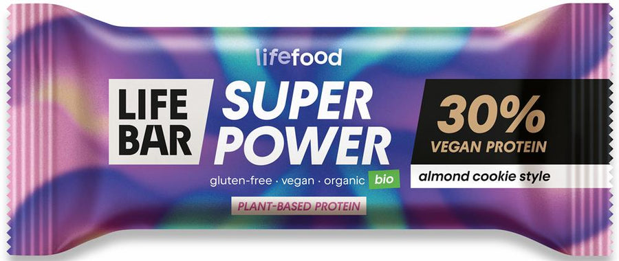 Life Food Organic Lifebar Super Power 30% Protein Almond
Cookie