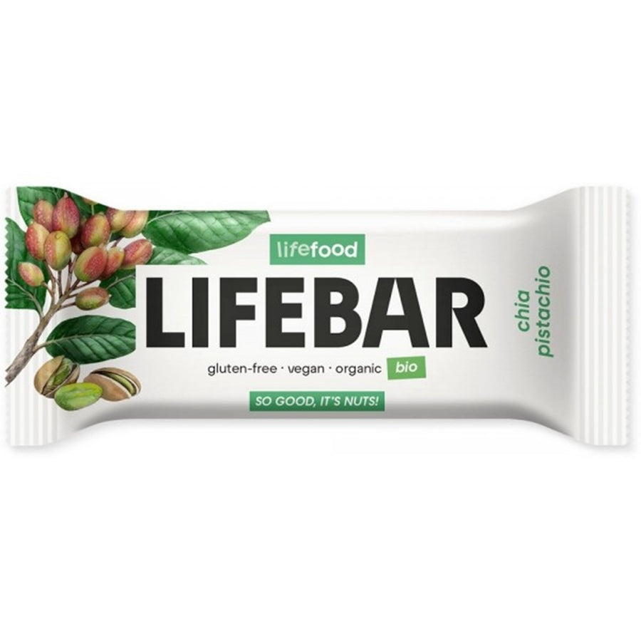 LifeFood Organic Lifebar Chia Pistachio RAW 40 g