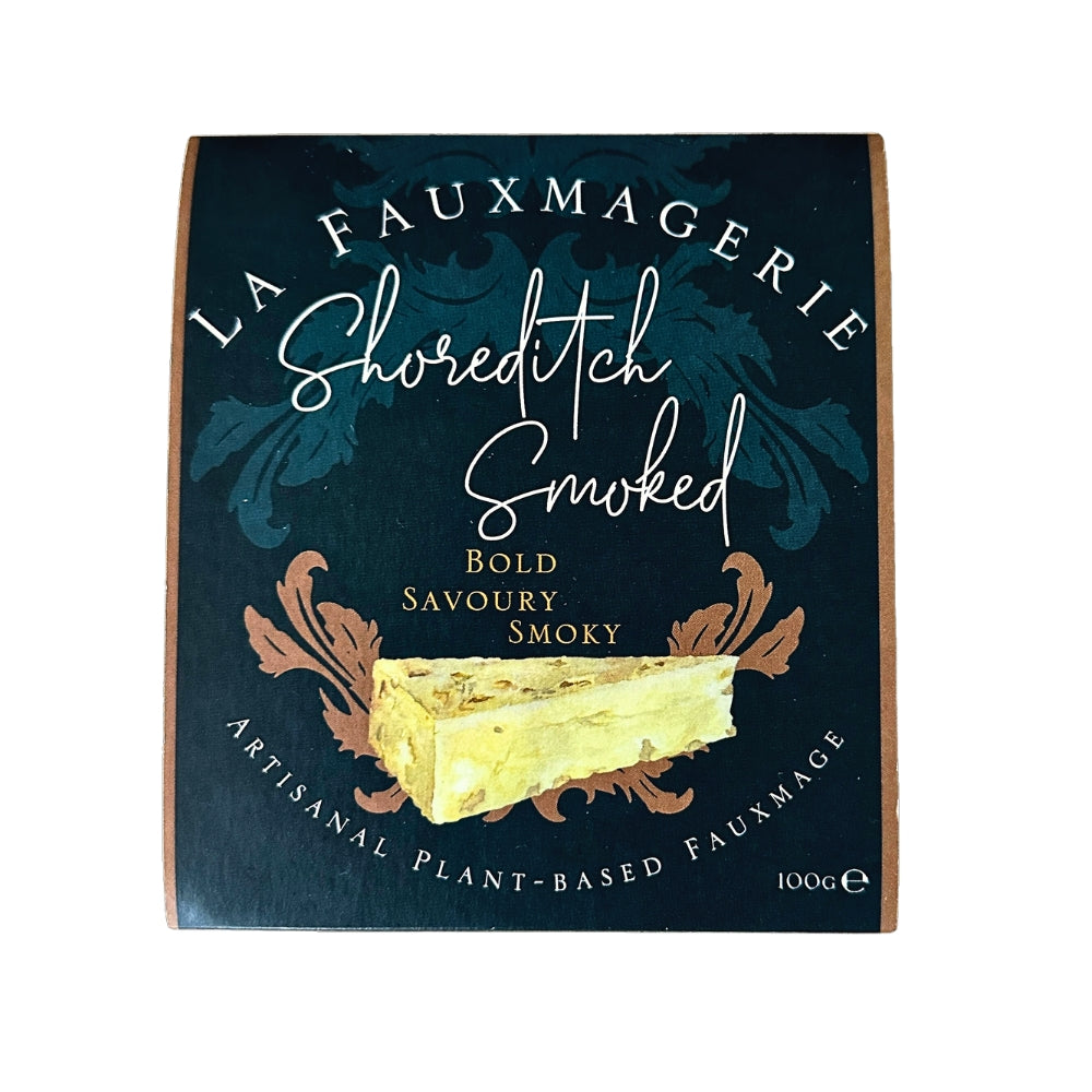 La Fauxmagerie Shoreditch Smoked Vegan Cheddar Cheese Style 100g