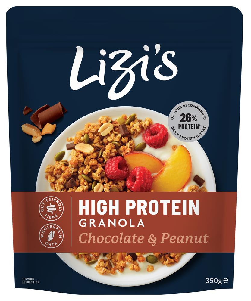 Lizi's High Protein Chocolate & Peanut Granola 350g