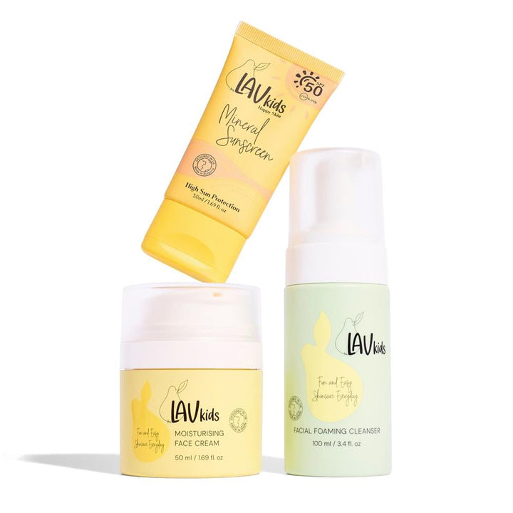 Lav Kids Facial Skincare Bundle for Kids Tweens and Pre Teens