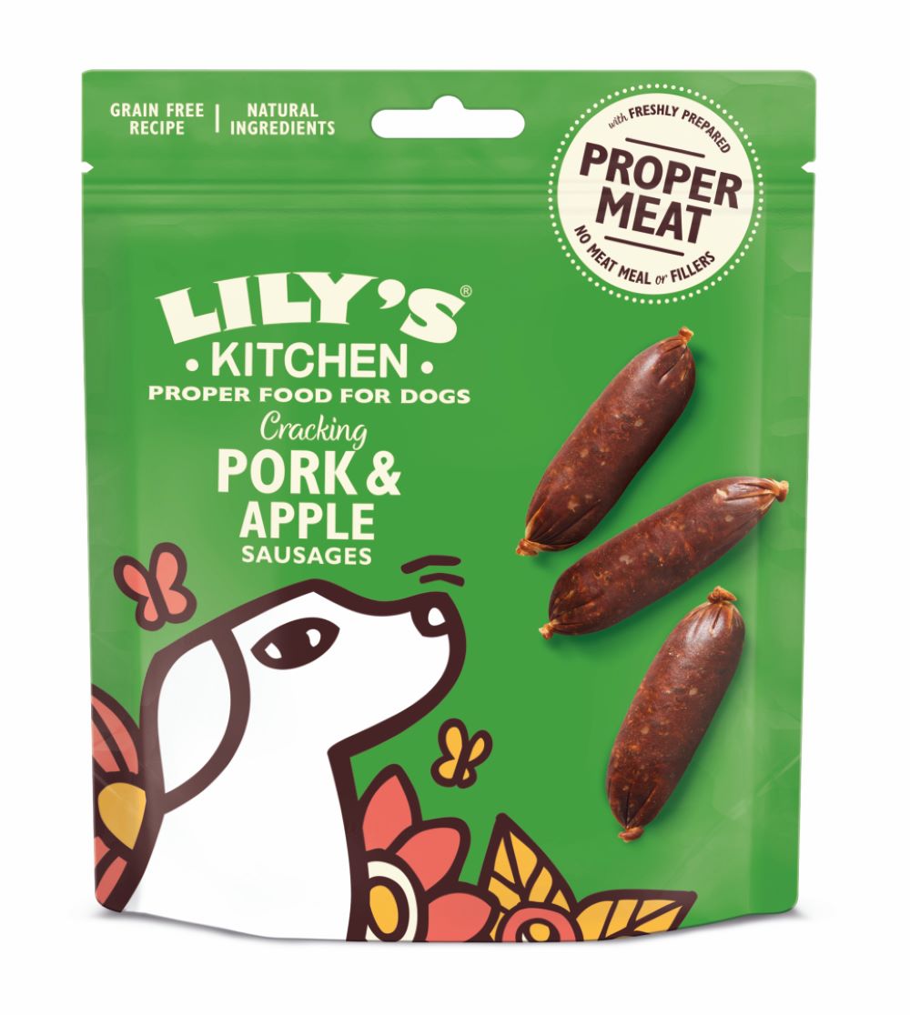 Cracking Pork & Apple Sausages Dog Treats 70g