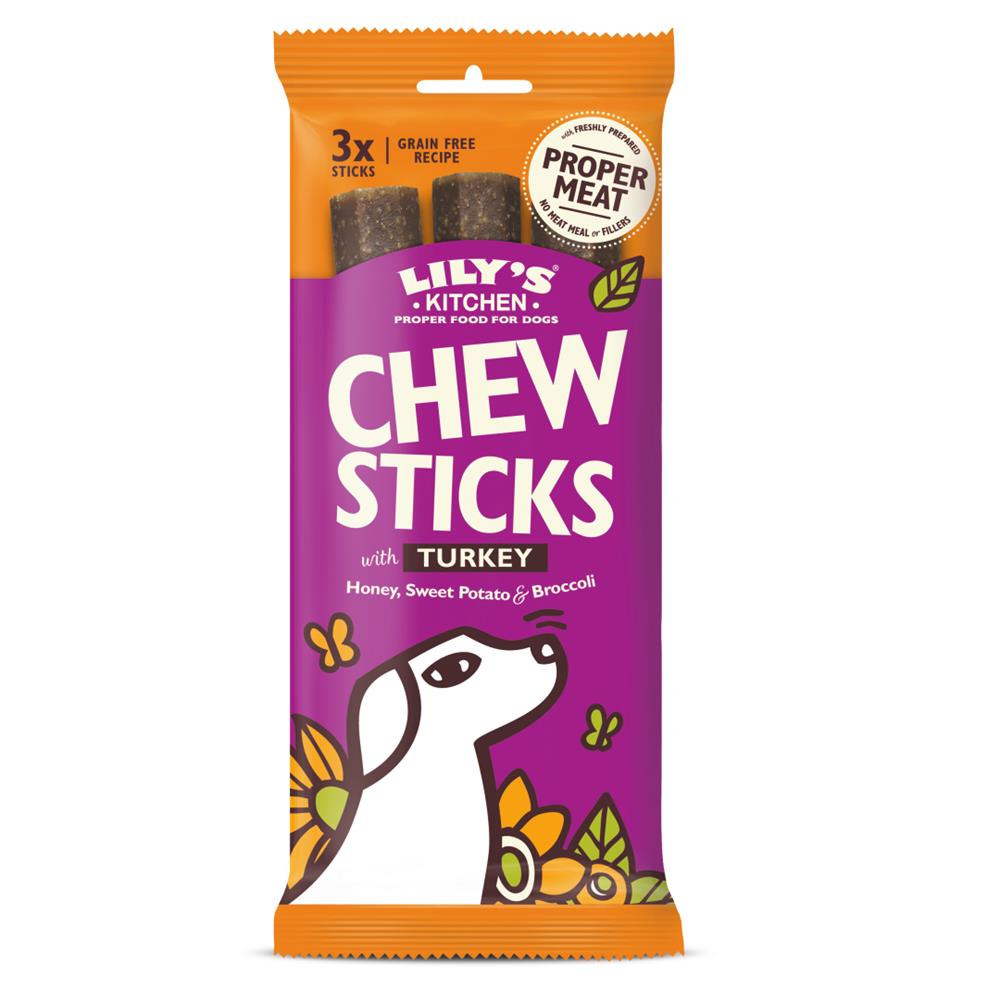 Chew Sticks with Turkey for Dogs 3pk 120g