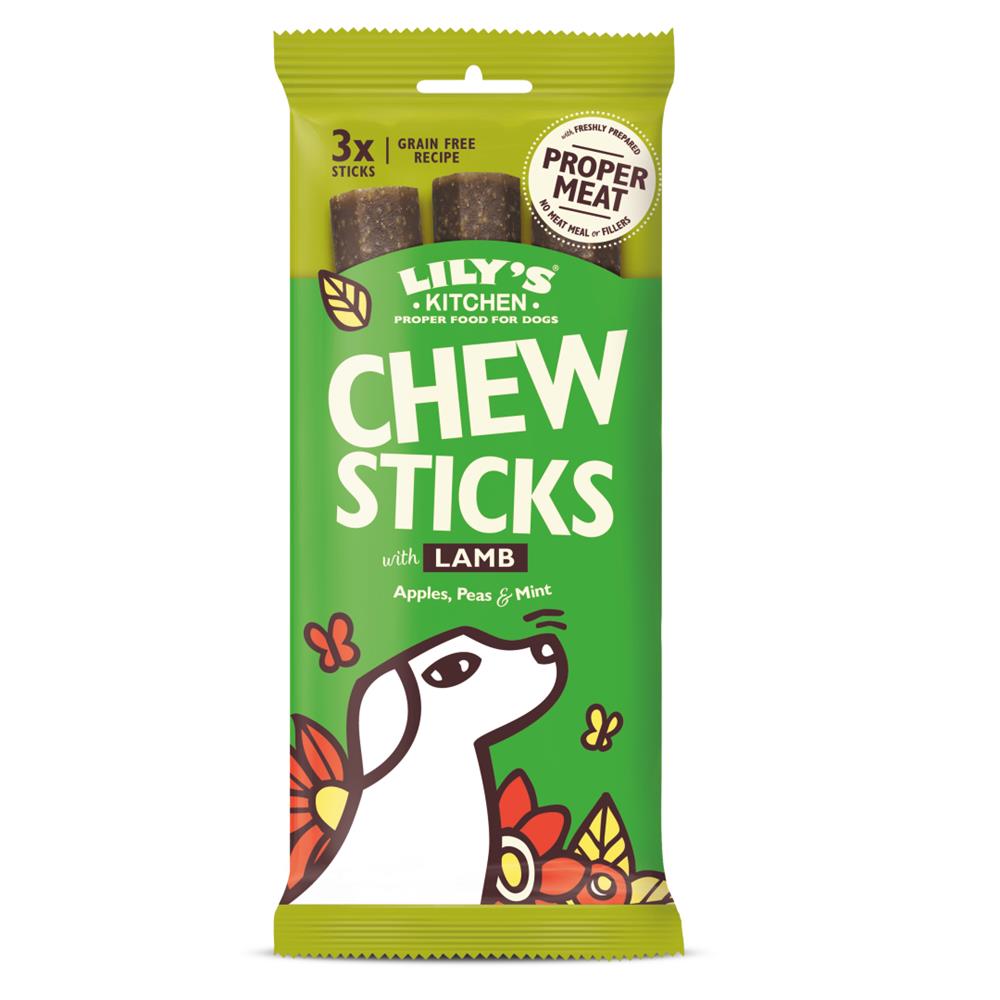 Dog Chew Sticks With Lamb Apples Peas & Mint 120g