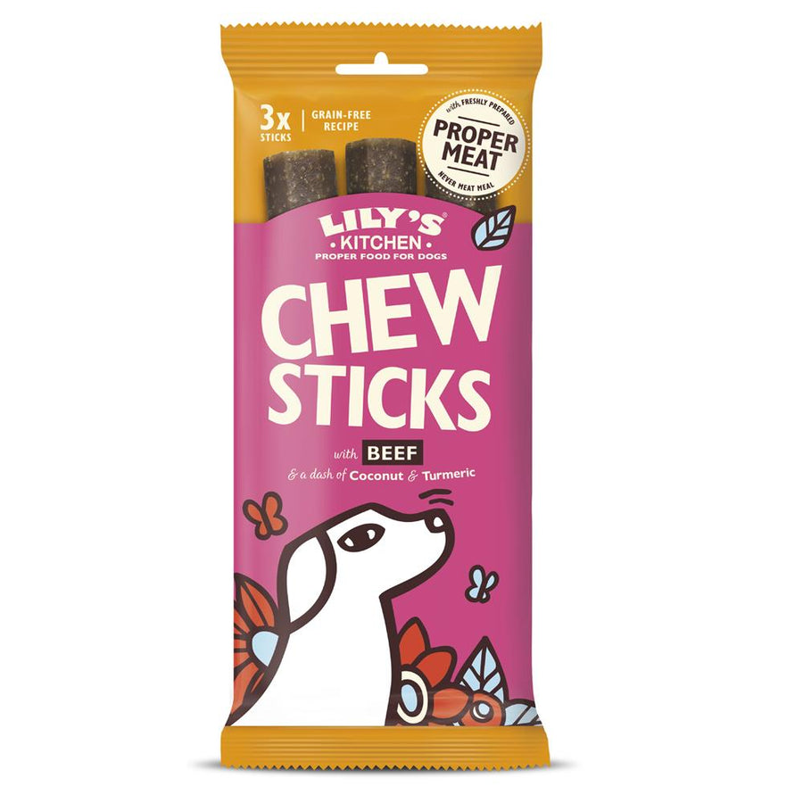 Dog Chew Sticks with Beef Potato Coconut & Turmeric 120g