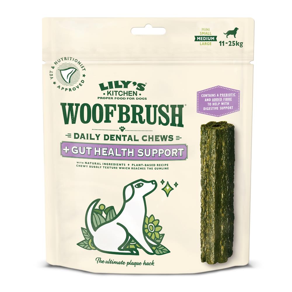 Woofbrush Gut Health Dental Chew Medium Multipack 7x28g