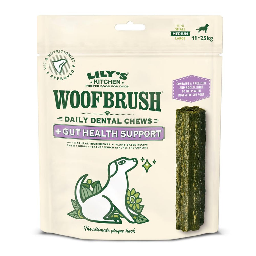 Woofbrush Gut Health Dental Chew Medium Multipack 7x28g