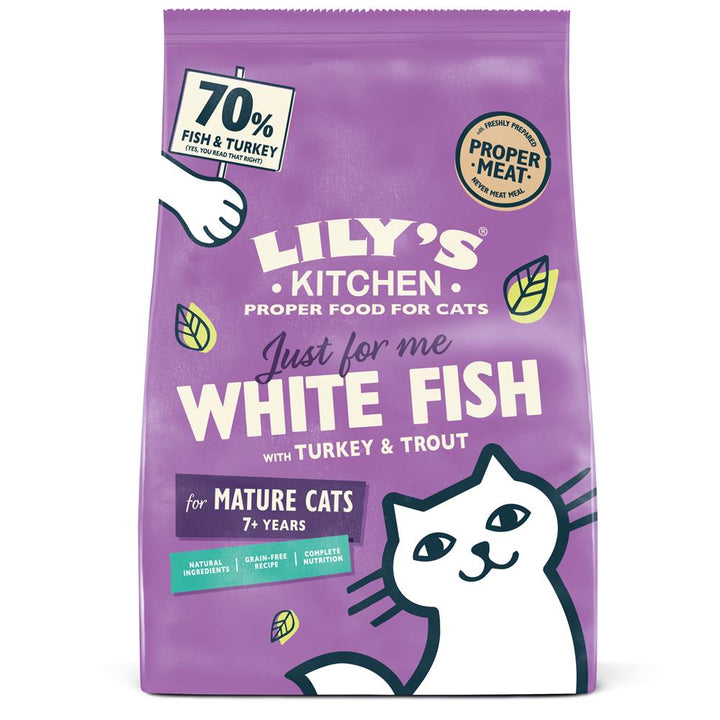 White Fish & Turkey Mature Dry Food 800g