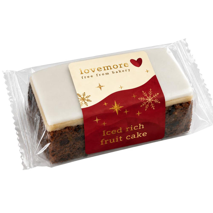 Lovemore Wheat Gluten & Milk Free Iced Fruit Cake Slab 330g