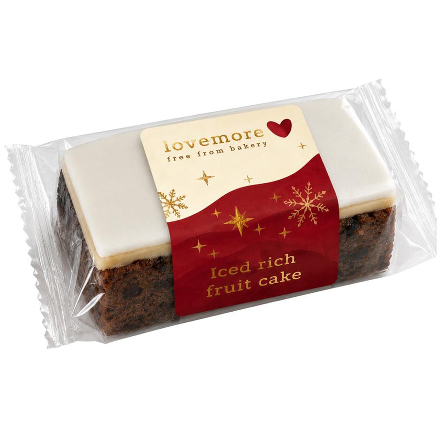 Lovemore Wheat Gluten & Milk Free Iced Fruit Cake Slab 330g