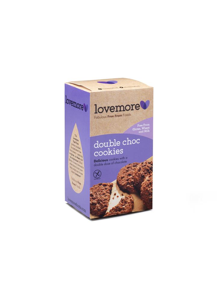 Lovemore Gluten Free Milk Free Double Choc Cookies 150g