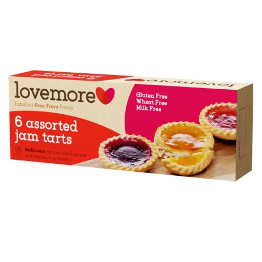 Lovemore Wheat Gluten & Milk Free 6 Assorted Jam Tarts 190g