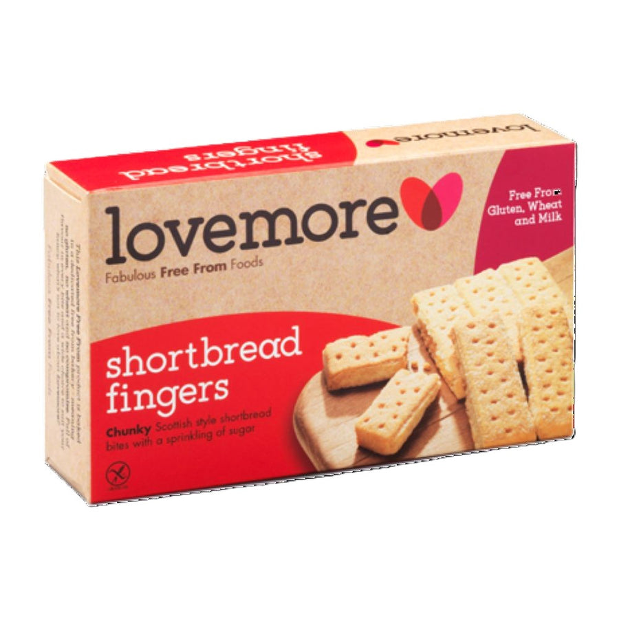Lovemore Gluten Free Shortbread Fingers 125g