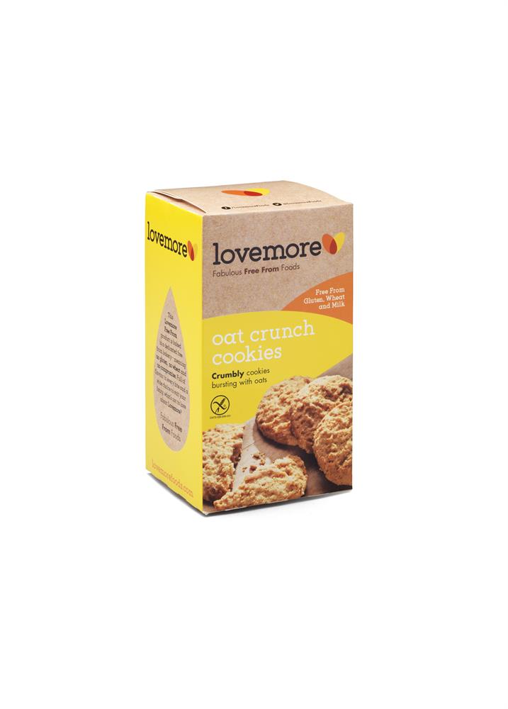 Lovemore Gluten Free Milk Free Oat Crunch Cookies 150g